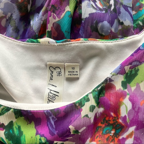 Floral long dress. - Picture 4 of 6